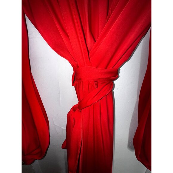 Fashion Nova Vibrant Red Maxi Dress - Picture 6 of 8